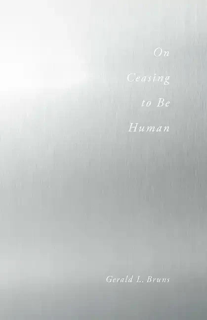 On Ceasing to Be Human - Paperback