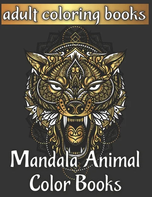 Adult coloring books mandala animal color books - Paperback