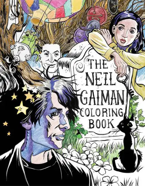 The Neil Gaiman Coloring Book: Coloring Book for Adults and Kids to Share - Paperback