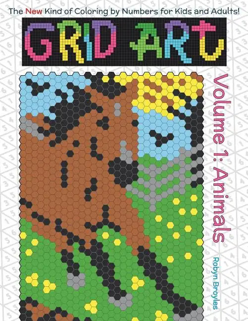 Grid Art: Animals: Coloring Book for Kids and Adults - Paperback