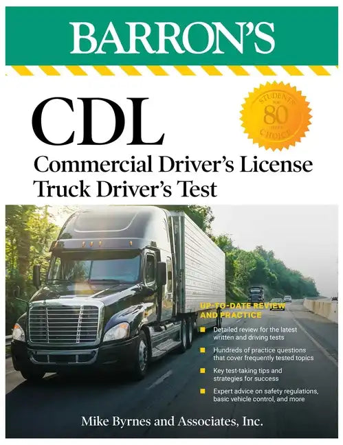 CDL: Commercial Driver's License Truck Driver's Test, Fifth Edition: Comprehensive Subject Review + Practice - Paperback