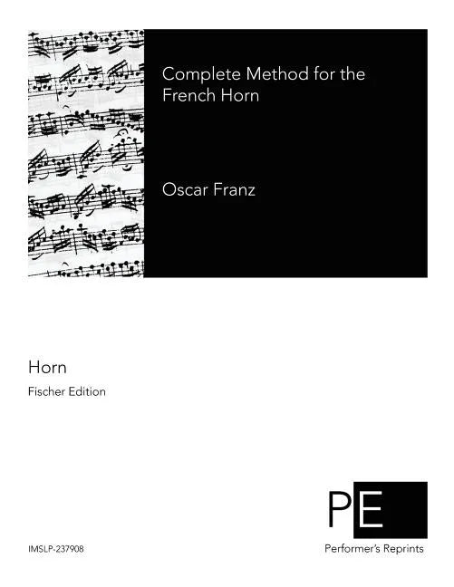 Complete Method for the French Horn - Paperback
