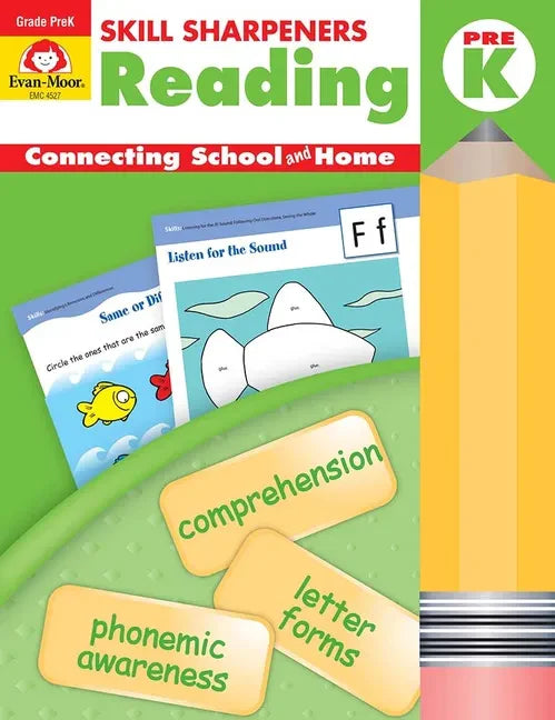 Skill Sharpeners: Reading, Grade Prek Workbook - Paperback