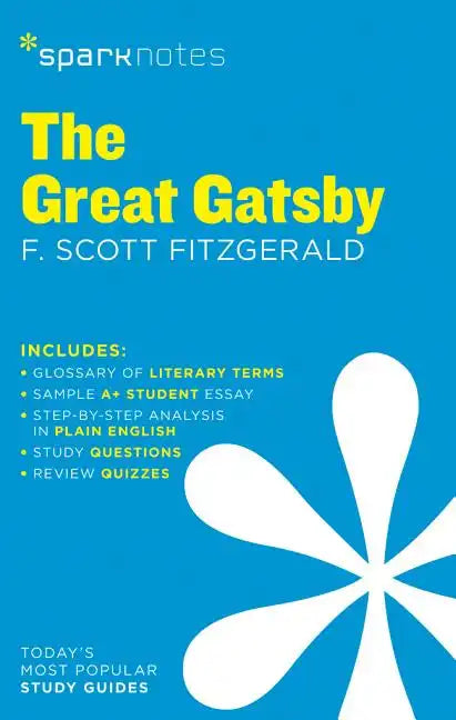 The Great Gatsby Sparknotes Literature Guide - Paperback