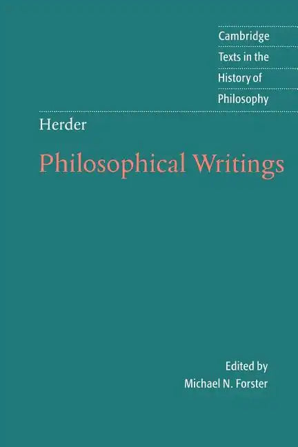 Herder: Philosophical Writings - Paperback