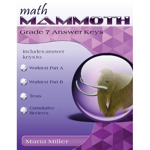 Math Mammoth Grade 7 Answer Keys - Paperback