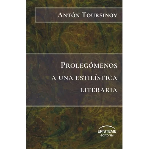 Prolegómenos a una estilística literaria - Paperback