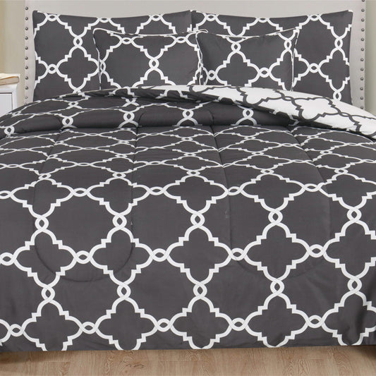 5-Piece: Reversible Comforter Set