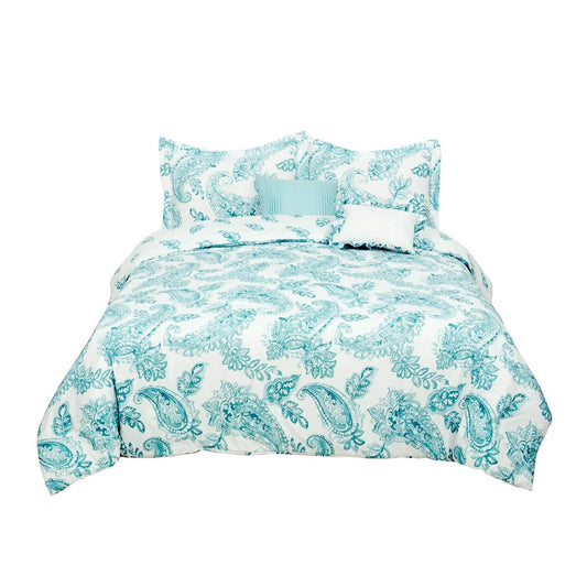 5-Piece Set: Sloane Street Aruba Paisley Comforter Set
