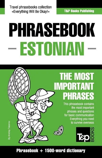English-Estonian phrasebook & 1500-word dictionary - Paperback