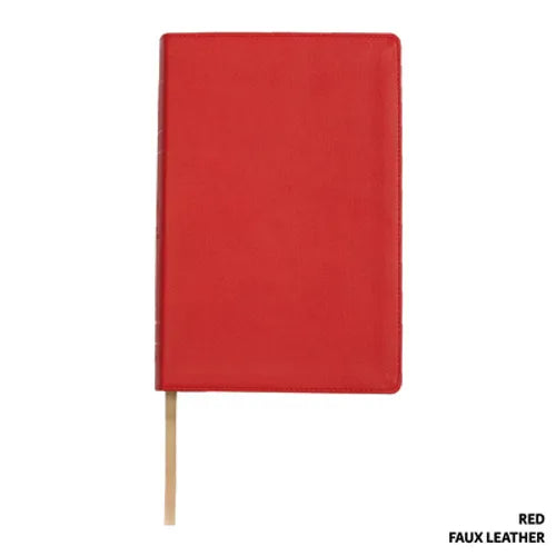 Legacy Standard Bible, Handy Size Paste-Down Red Faux Leather Red Letter Indexed - Imitation Leather