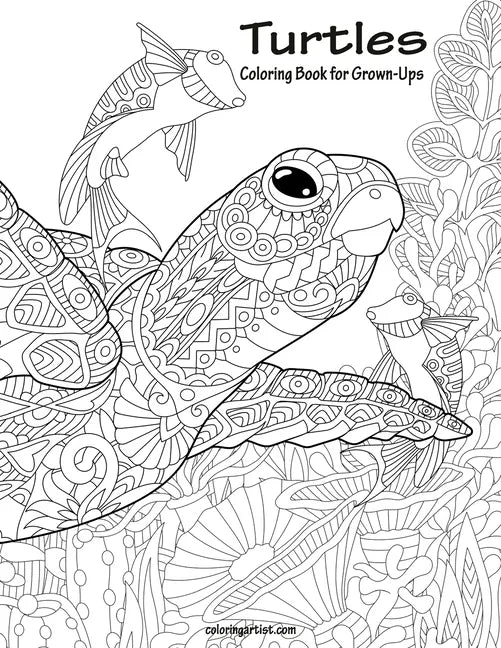 Turtles Coloring Book for Grown-Ups 1 - Paperback
