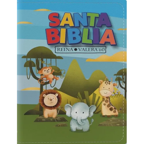 Biblia Rvr 1960 Bolsillo Para Niños Animales Vinilo Con Cierre (Bible Rvr 1960 Pocket Size Children Animals Vinyl with Zipper (Spanish Edition) - Paperback