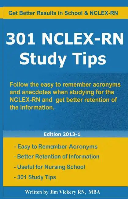 301 NCLEX-RN Study Tips - Paperback