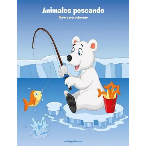 Animales pescando libro para colorear 1 - Paperback