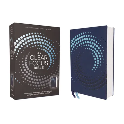 Nirv, Clear Focus Bible, Leathersoft, Navy: Read More of the Bible with Better Focus Using the Bionic Reading Method - Imitation Leather