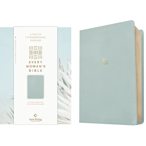 NLT Every Woman's Bible, Filament Enabled (Leatherlike, Sky Blue, Red Letter) - Imitation Leather