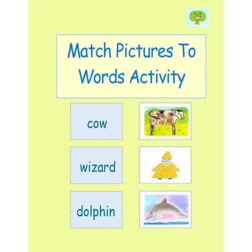 Match Pictures To Words Activity - Paperback