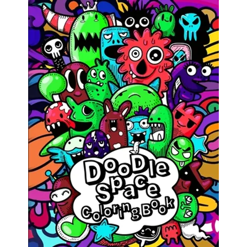doodle space coloring book: : Relaxing & Inspiration Coloring Book For Adults and Kids - Paperback
