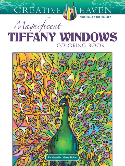Creative Haven Magnificent Tiffany Windows Coloring Book - Paperback
