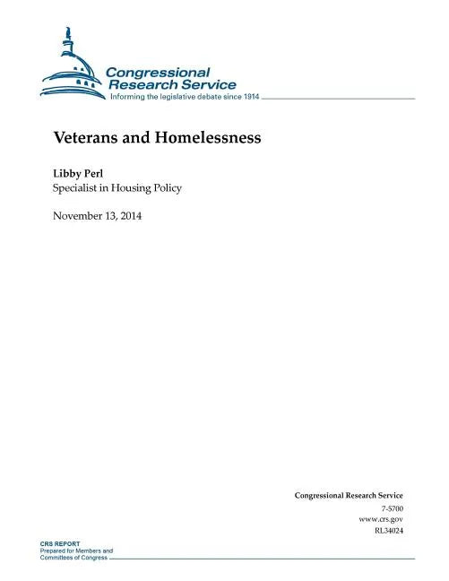 Veterans and Homelessness - Paperback