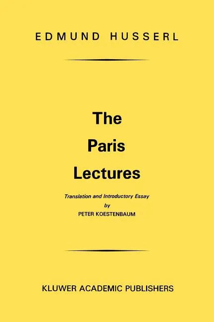 The Paris Lectures - Paperback
