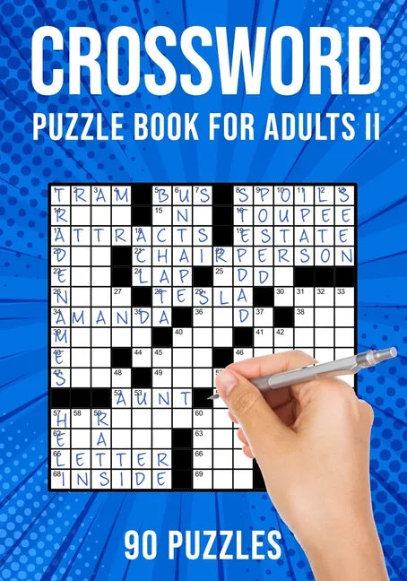Crossword Puzzle Book for Adults II: Cross Word Activity Puzzlebook 90 Puzzles (US Version) - Paperback
