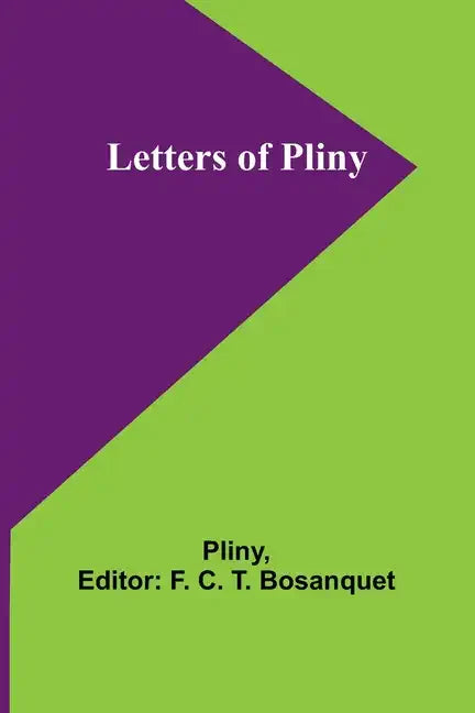 Letters of Pliny - Paperback
