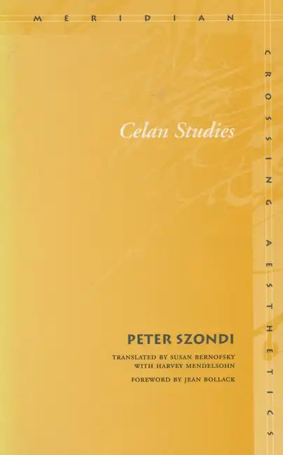 Celan Studies - Paperback