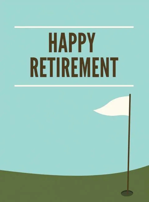 Golf Retirement Guest Book (Hardcover): Retirement book, retirement gift, Guestbook for retirement, retirement book to sign, message book, memory book - Hardcover