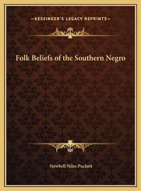 Folk Beliefs of the Southern Negro - Hardcover