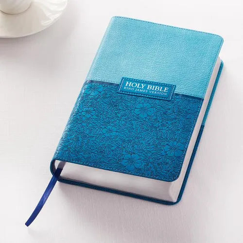 KJV Giant Print Lux-Leather Blue - Imitation Leather