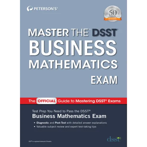Master the Dsst Business Mathematics Exam - Paperback