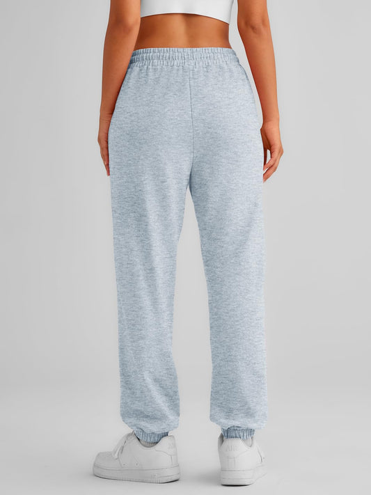 AUTOMET Women's Cinch Bottom Sweatpants Athletic Joggers Medium
