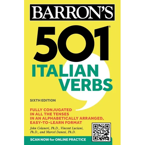 501 Italian Verbs, Sixth Edition - Paperback