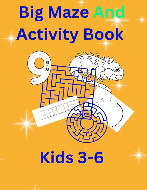 Big Maze And Activity Book Kids 3-6 - Paperback