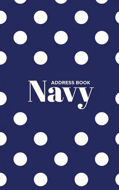 Address Book Navy - Paperback