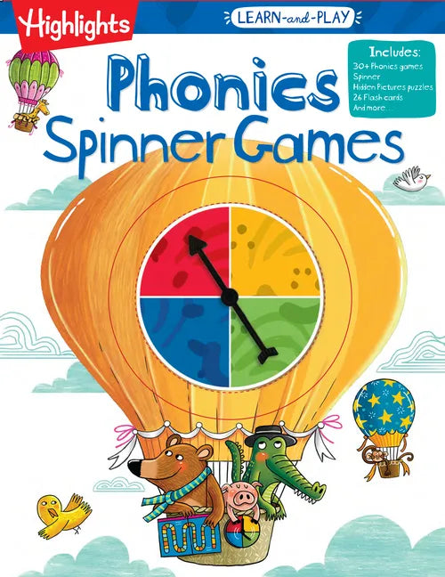 Highlights Learn-And-Play Phonics Spinner Games - Paperback