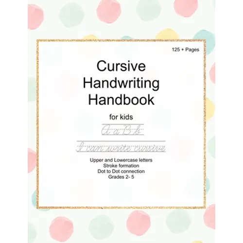 Cursive Handwriting Handbook for kids - Paperback