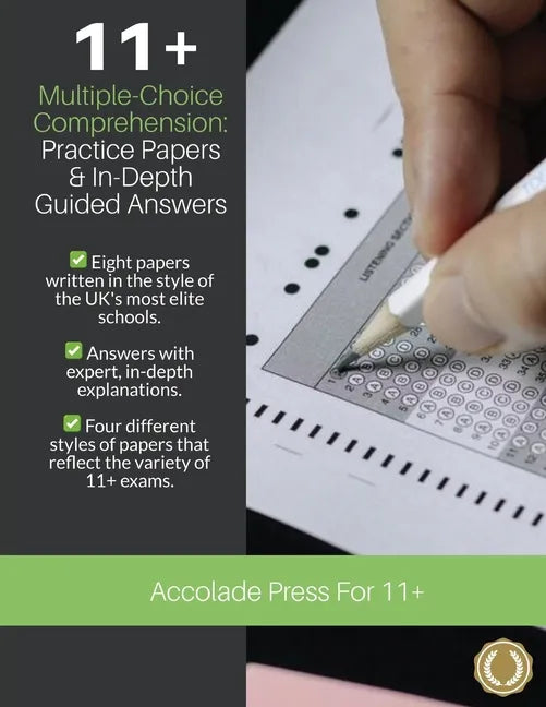11+ Multiple-Choice Comprehension: Practice Papers and In-Depth Guided Answers: CEM, GL and Independent School 11 Plus English Exams - Paperback