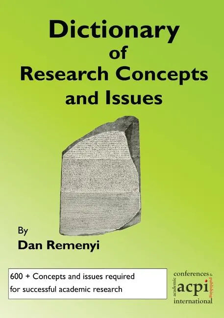 A Dictionary of Research Terms and Issues - Paperback