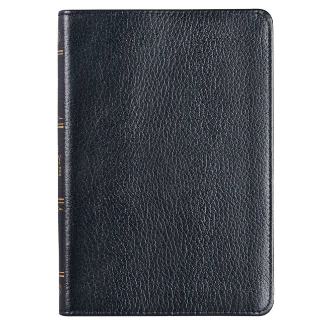 KJV Compact Bible Black Full Grain Leather - Leather