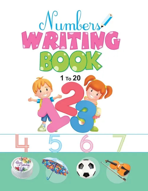 Number Writing Book: 1 to 20 - Paperback