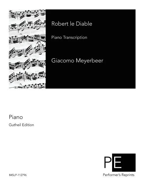 Robert le Diable - Paperback