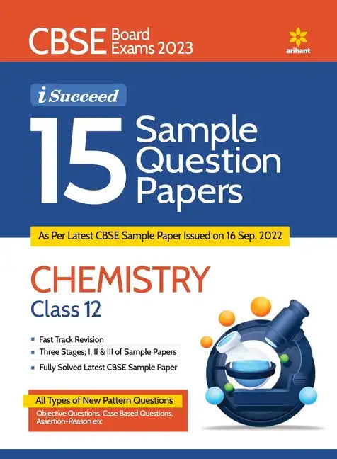 CBSE Board Exams 2023 I-Succeed 15 Sample Question Papers CHEMISTRY Class 12th - Paperback