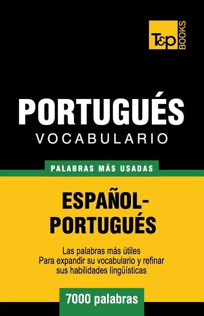 Vocabulario español-portugués - 7000 palabras más usadas - Paperback