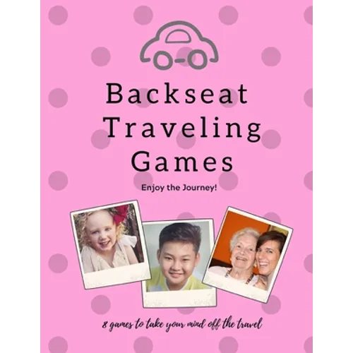 Backseat Traveling Games: Pink Cars Family Children Grandparents Travel fun activities - Paperback