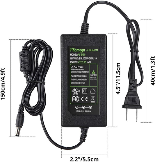 SHEMAX Power Supply Cord for Nail Dust Collectors