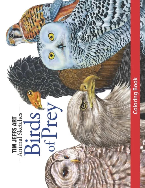 Birds of Prey Coloring Book - Paperback