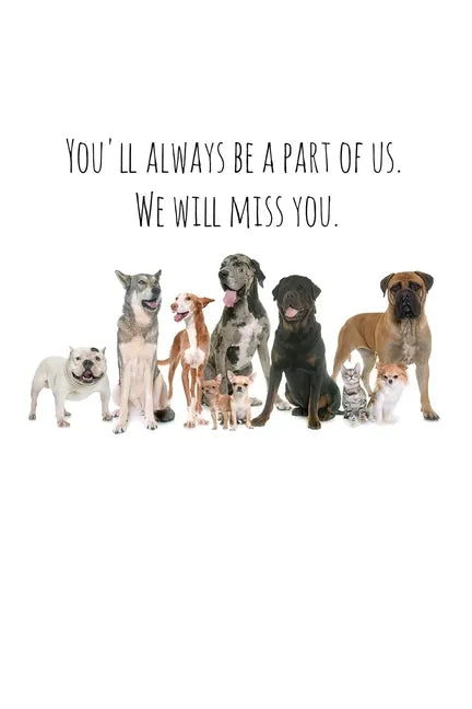 You'll always be a part of us. We will miss you.: Perfect goodbye gift for coworker that is leaving / going away gift for your co worker, boss, manage - Paperback